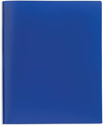 Office Depot® Brand School Grad 3 Prong Polder, tamanho da letra, azul