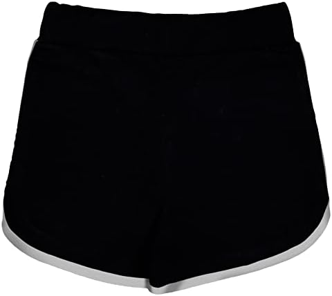 Garda de garotas infantis algodão ginástica esportes preto verão quente calça curta 5-13y