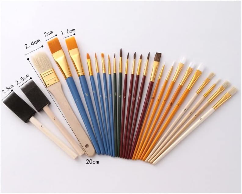 FZZDP Miniature Brush Pen Set de nylon pincel Óleo