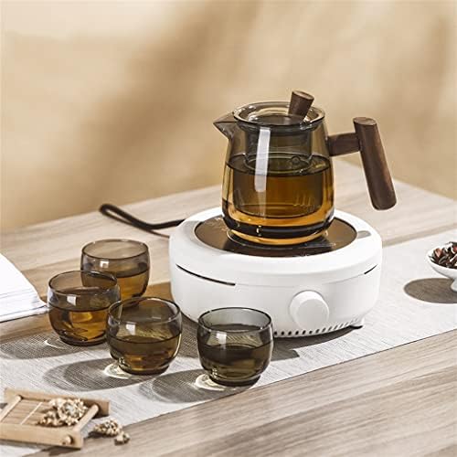 Filtro de bule de vidro HDRZR Filtro de chaleira de chá de chá de água Pote de chá doméstico Conjunto de chá do conjunto de chá Fogão de cerâmica elétrica