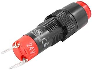 X-Dree Momentary Red Light Painel de montagem Pressione Botão Pushbutton Switch (Interruttore A Pulsante A Pulsante por Montaggio