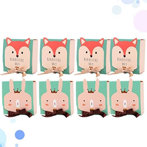 Doitool 8pcs Kids Cartoon Gift Chocolate Boxes Board Candy Favor