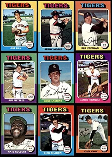 1975 Topps Detroit Tigers Team Set Detroit Tigers NM Tigres