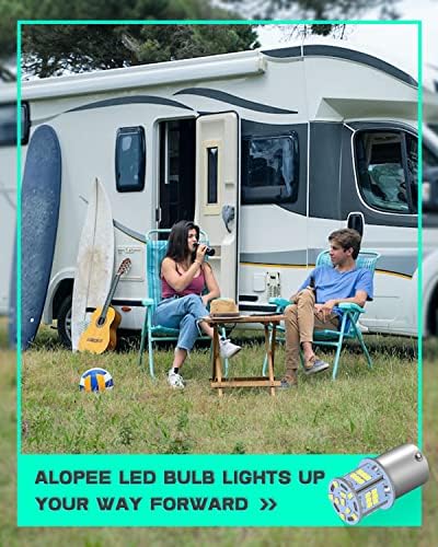 Alopee 6 pacote 1156 LED BULB BRANCO SUPER BRILHO ??? ????????? 1141 LED BULLBS RV INTERIOR LUZES 12V DC SUBSTITUIÇÃO PARA