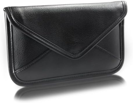 Caso de ondas de caixa para LG Tribute Empire - Elite Leather Messenger Bolsa, Design de envelope de capa de couro sintético para