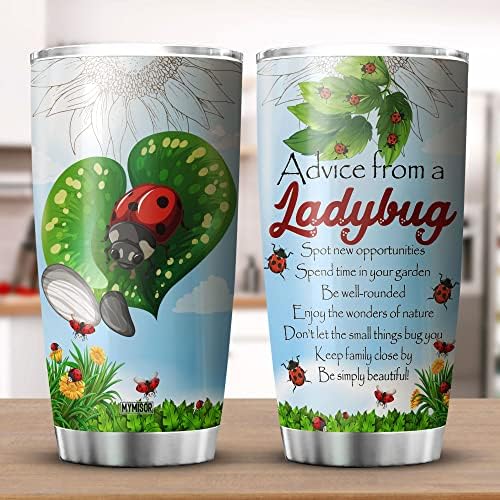 Conselho do MyMisor de um copo para mulheres caneca de aço inoxidável de aço inoxidável 20 oz de animais de animais fofos copo isolado com tampa inspiradora dizendo presentes para meninas