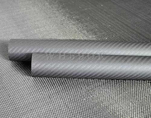 Whabest 1pcs 3k Roll embrulhado Tubo de fibra de carbono 104mm od x 100mm ID x 500mm material compósito de carbono/tubos de