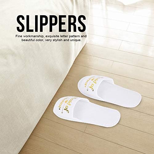 Flipers Diydeg, chinelos leves de estampa, algodão confiável confortável para festa de hotel