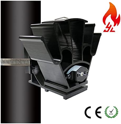 XFADR SRLIWHITE 5- Ventilador de fogão alimentado por calor silencioso Operação silenciosa fã de combustível de combustível para
