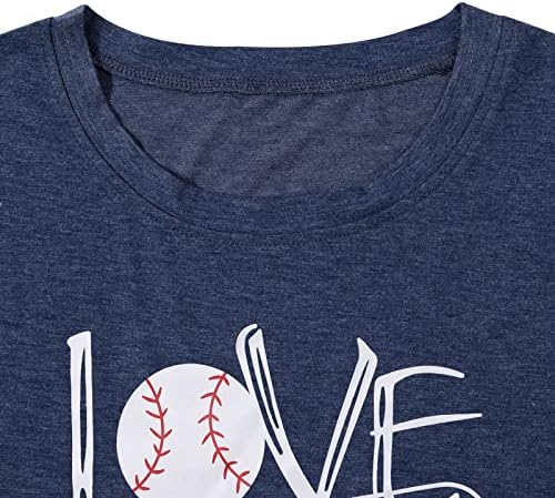 Camiseta de beisebol fofa camiseta de beisebol camisetas para mulheres amantes de beisebol camiseta de camisa de beisebol