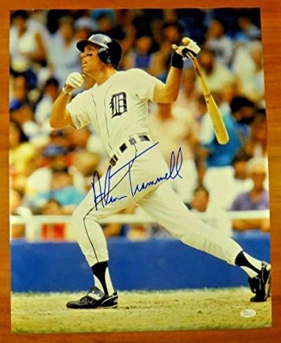 Alan Trammell Baseball HOF assinado 16x20 Detroit Tigers Photo JSA COA - Fotos autografadas da MLB