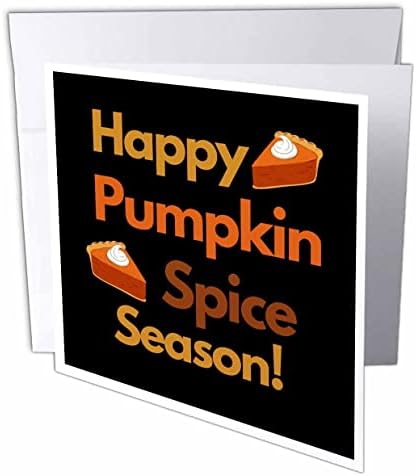 Imagem 3drose da citação Happy Pumpkin Spice Tempo - Cartões de felicitações