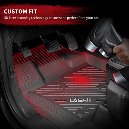 Lasfit piso tapetes ajustados para 2021 2022 2023 Toyota Sienna 7 passageiros All Weather Fit Fit Car Floors de piso