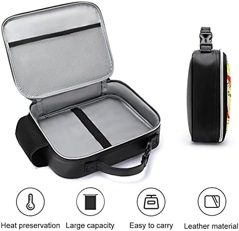 Lagosta reutilizável para almoçar bolsa de lancheira isolada recipiente para viagens de piquenique de trabalho com alça