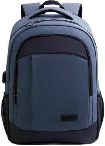 Mochila laptop Richanvol para homens, mochila à prova d'água de negócios com porto de carregamento USB, 17,3 Backpack grande para