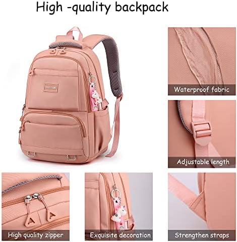 Mochila Woyiyaan para Meninas da Escola Bookbag Back Bag Back Middle High Elementary Backpack para meninas adolescentes