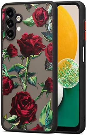 XIZYO para Samsung Galaxy A14 5G Case Rose Design Caso Caso Floral Case para meninas Mulheres Padrão Impresso