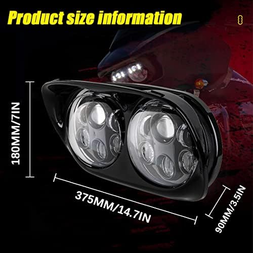 Sktyants Dual LED FARECTLO PARA O ROAD GLID