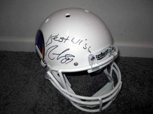 Randy Moss Minnesota Vikings HOF Autograph Assinado Matte Capacete de tamanho completo PSA COA - Capacetes NFL autografados