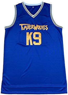 Mnmn Air Basketball Jersey K9 Timberwolves Hip Hop Roupas para homens Nome costurado Número Blue Basketball Camisa S-3xl