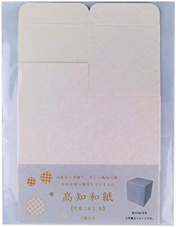 サンケーキコム Suncake com KJP-31 Kochi Washi Paper Cloisonne Kokobako White, 2,6 x 2,6 x 2,7 polegadas