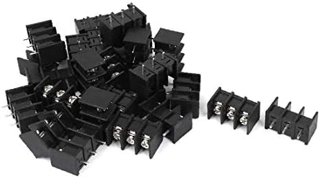 X-Dree 8mm Pitch 3 Posição PCB parafuso Terminal Blocks Conector 300V 5A 25pcs (Pitch de 8 mm 3 Posição PCB Blowes de Terminales