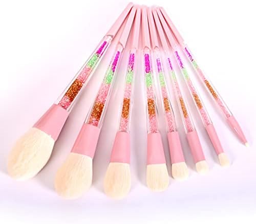 Xwwdp 8pcs arco -íris pincéis de maquiagem Profissional Professional Make Up Brushs colorido Handle