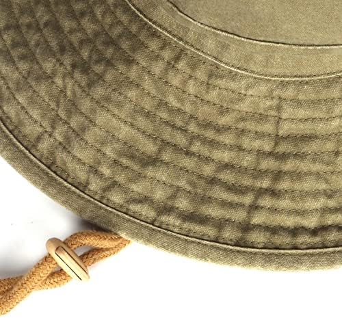 XXL Chapéus solar de boonie de grandes dimensões, chapéu de safari de largura dobrável para cabeças grandes, chapéus