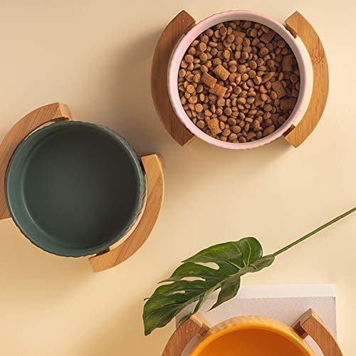 AG -UNICORN Ceramic Pet Bowls com Stand -Dog Cat Water Bowl Dish -Haedy Ponderado e sem dica sobre as tigelas de