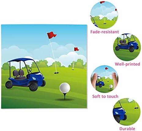 40pcs Golf Ball Ball Nogangas Esportes de golfe de golfe jantar Dinâmio de mesa de mesa descartável de papel de guardana