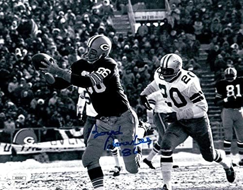 Boyd Dowler assinou autografado 8x10 photo packers Catch vs. Cowboys JSA AB54567 - Fotos autografadas da NFL