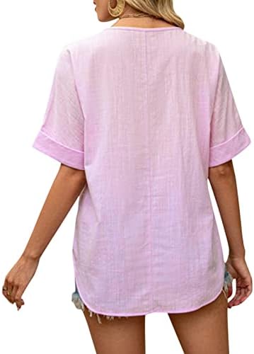 Juniores roxos descontraídos tshirts de renda tampos tees de manga curta o outono básico tshirts roupas de moda ya m