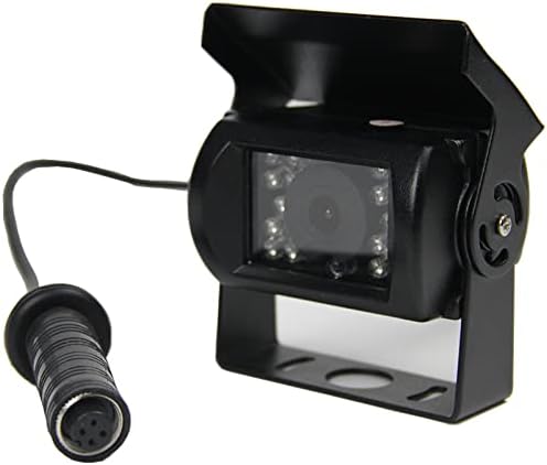 720p AHD Backup Camera com 18 LEDs infravermelhos, visão noturna e conector 4pin GX12-4 - projetado para carros domésticos, caminhões, reboques, vans e campistas - veja claramente atrás de você AHD4