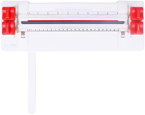 Cortador de papel Trimmer 4 em 1 Ultra Light Trimmer com lâminas de discagem reta, ondulada, pontilhada, rasgada para artesanato em