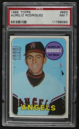 1969 Topps 653 Aurelio Rodriguez Los Angeles Angels PSA PSA 7.00 Angels