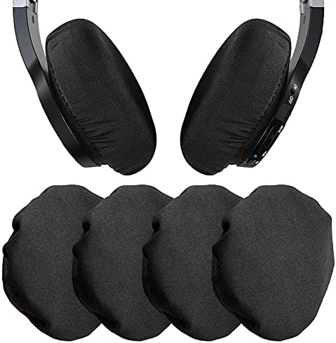 Capas de orelhas para fones de ouvido, pchero 2 pares laváveis ​​tampa de pano de pano de fone de ouvido de fone de ouvido