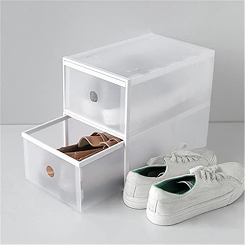Depila Packable Shoe Storage Bins para caixa de sapatos empilhável Caixa de sapatos 6pcs Caixa de armazenamento de sapatos