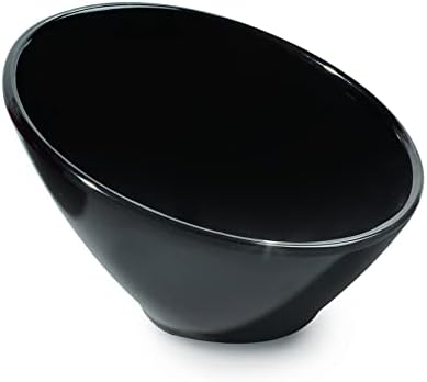 PEGAR. B-783-BK Angular Cascading Serving Bowl para arroz, lanches e sobremesa, 3 onças / 2.25 , preto