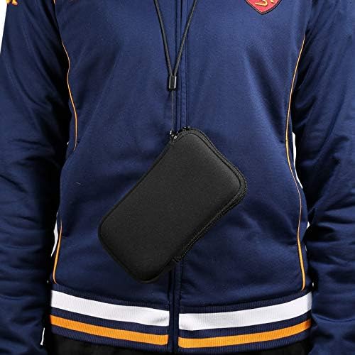 Mdjymyz celular bolsa para homens, mulheres, suporte para bolsa à prova d'água, bolsa de capa de celular com zíper duplo com bolsa