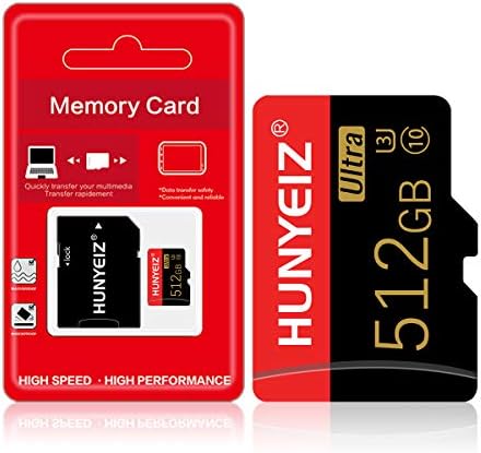 512 GB Micro SD com cartão de memória adaptador Classe 10 alta velocidade para smartphone/PC/computador/câmera/drone