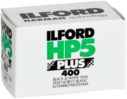 Pacote de 5 Ilford 1574577 HP5 Plus, filme de impressão em preto e branco, 35 mm, ISO 400, 36 exposições