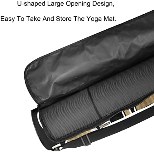 Laiyuhua Yoga Mat Bag, Bolsa de ginástica de ioga com zíperas duplas para mulheres e homens - zíperes suaves, abertura