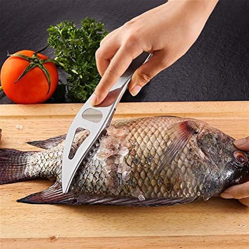 Bedre descascadores ， Aço inoxidável Limpeza de peixe Escala de peixe Skin Scraper Remover Remover Scaler Brush Tools Seafood Acessórios