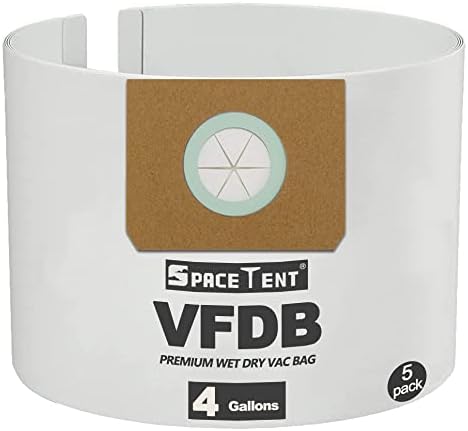 Bacos de Vacmaster de 5 pacote de 5 galões, compatíveis com modelos Vacmaster vf408 vf410p vf408b, parte vfdb, sacos de filtro