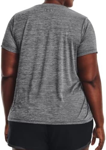 Under Armour feminina plus size ua velocidade torção camisa de manga curta