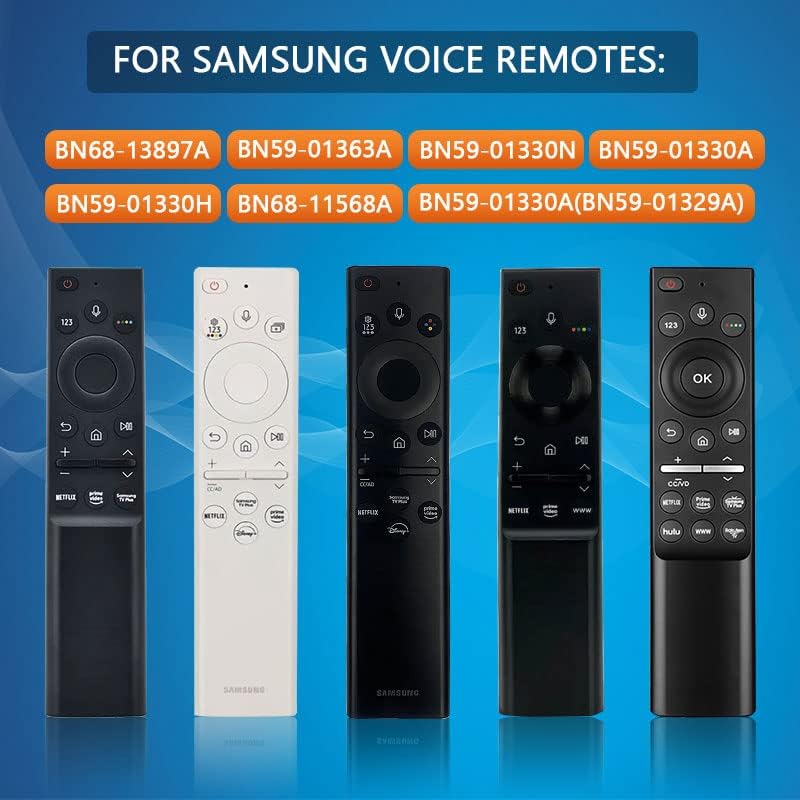 Novo MIC BN59-01363A Voice Bluetooth Remote Control Fit for Samsung 4K 8K UHD TV e Samsung Qled Series Quantum HDR Smart TVs