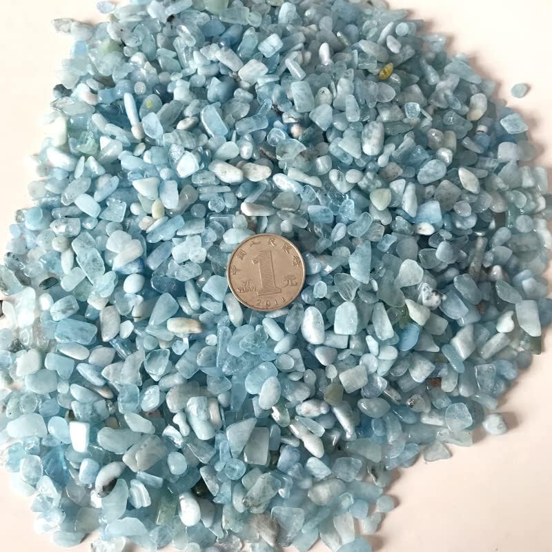 ErtiUjg husong306 50g 2 tamanho natural cru azul azul aquamarina de cristal amostras de cristal natural cálculos naturais e minerais cristal