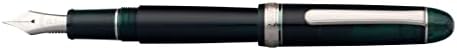 Caneta-tinteiro de platina #3776 século rodium laurel verde PNB-18000CR #41-4 Tamanho do produto: 5,5 x 0,6 polegadas, espesso, 0,8 oz