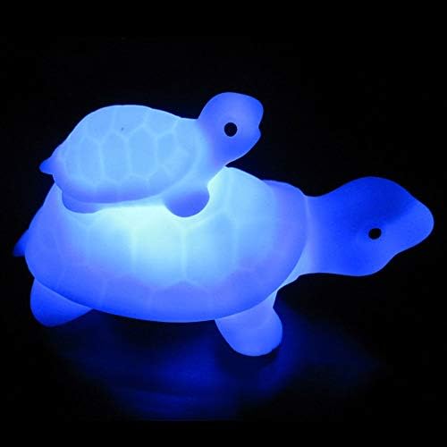 Shulemin Mini LED Night Night Tartaruga leve pequena lâmpada de luz noturna para bebê adorável interruptor de discagem LED