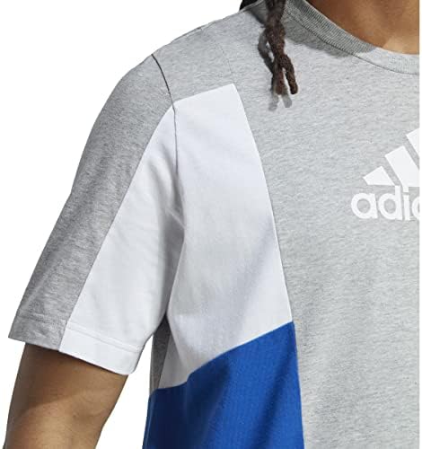T-shirt de colorblock do Adidas Men's Essentials